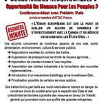 Conférence débat sur les traités de libre échange TAFTA CETA