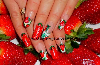 #galerie #nailart #nailart fraise #fraise