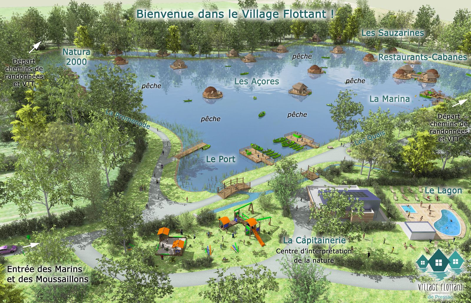 Ouverture du site écotouristique le Village Flottant de Pressac