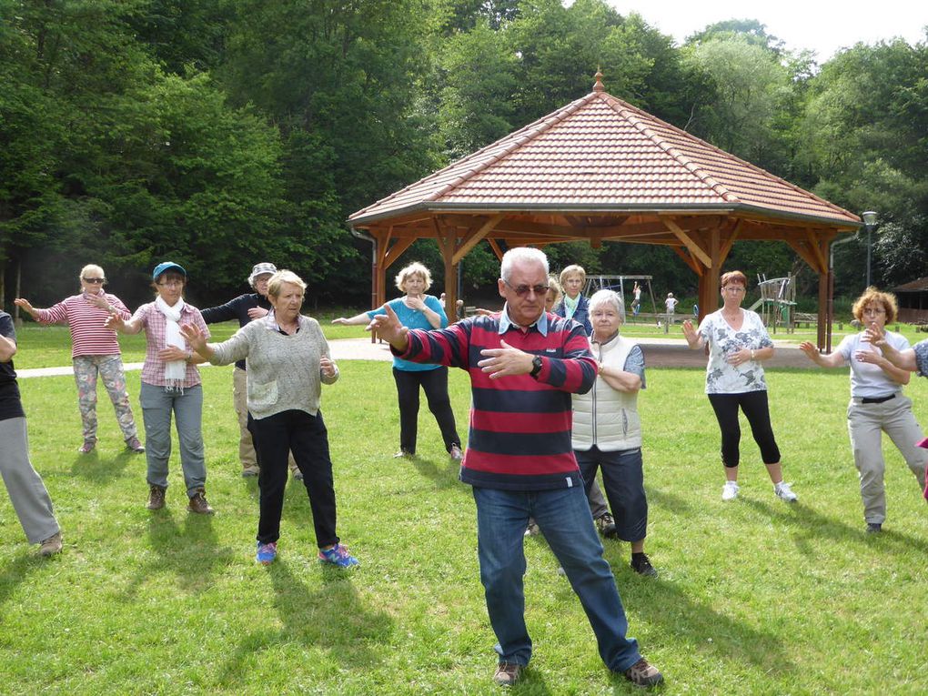 A l'initiative de Doris, une belle ballade en forêt de Hombourg, suivi d'une pratique à l'étang de la Papiermühle