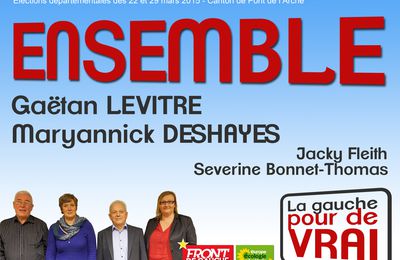 Gaëtan Levitre, Maryannick Deshayes : ticket gagnant aux élections départementales