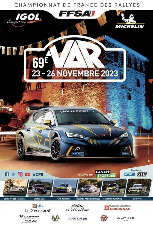 Calendrier du championnat de France des rallyes 2023