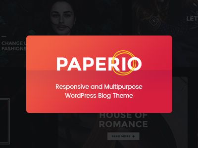 Paperio - Responsive and Multipurpose WordPress Blog Theme