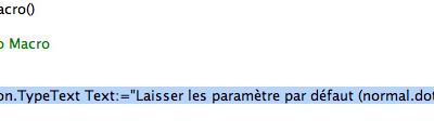 Comment installer une macro externe ?