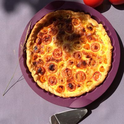 Quiche aux tomates cerises 