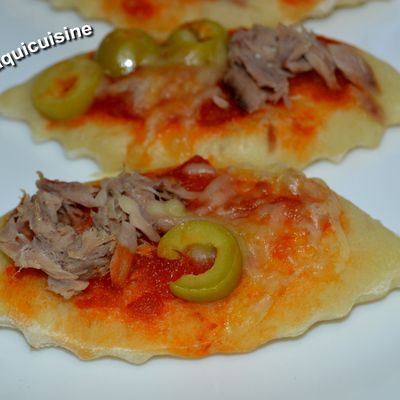 Minis pizzas au thon