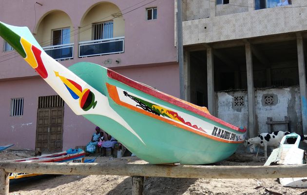 Le village et l'île de Ngor au Sénégale