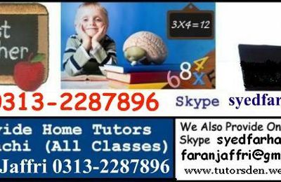 MBA Accounting Tutor Tuition In Karachi 0313-2287896 MBA home tutor and teacher provider Academy in Karachi. All MBA subjects Statistics Tutor,Economics Tutor,Business Law Teacher