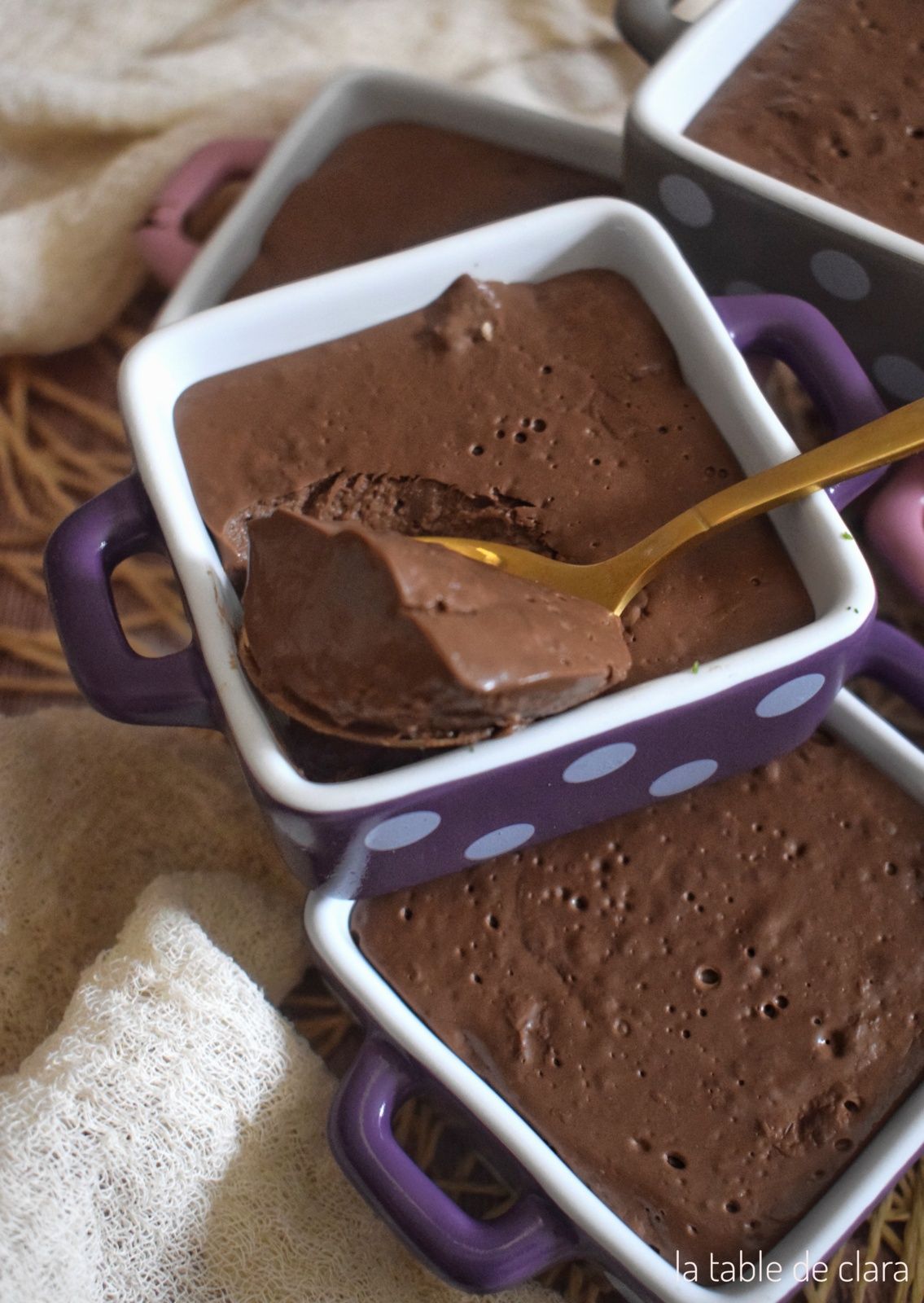 Crème chocolat ingrédients seulement
