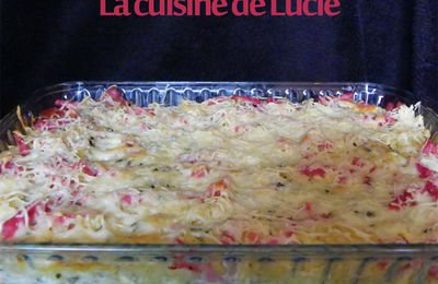 Gratin de coquillettes et jambon