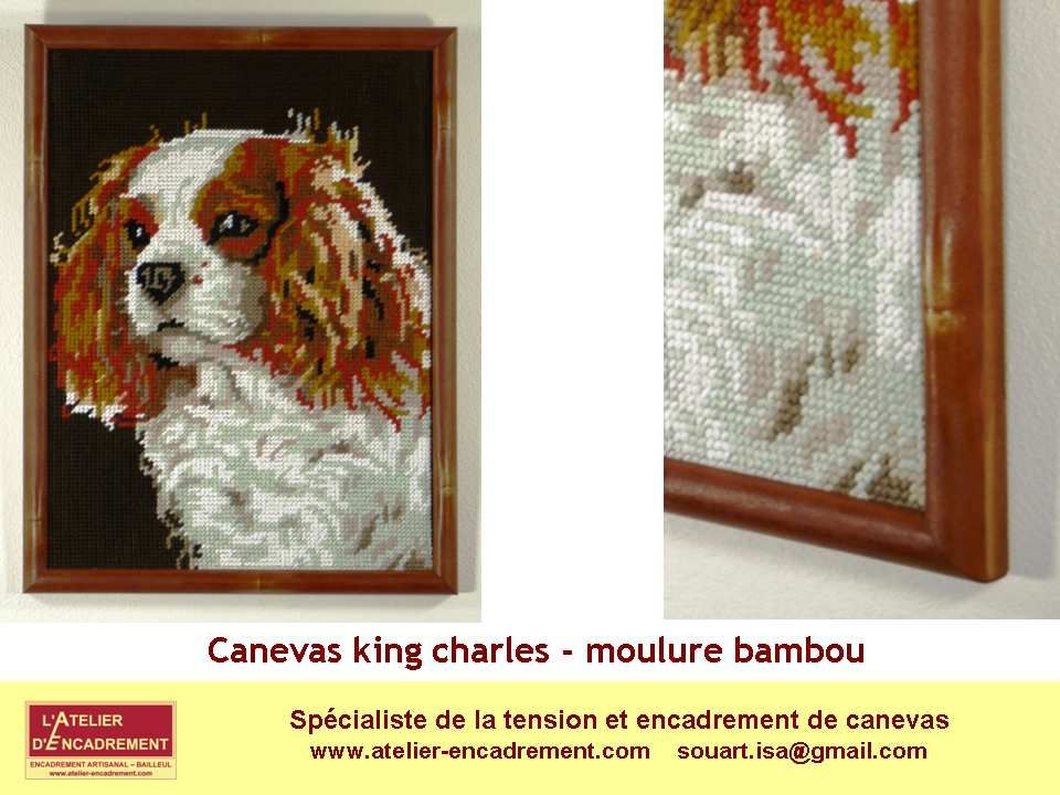 Faire encadrer un canevas