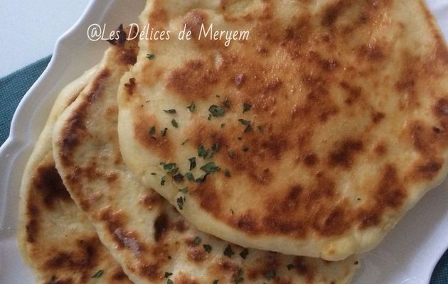 Naans au fromage / Cheese Naans / Pain indien 