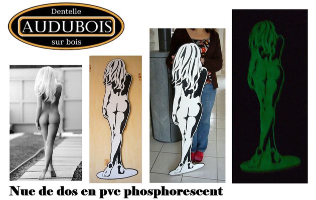 Nue de dos en pvc phosphorescent