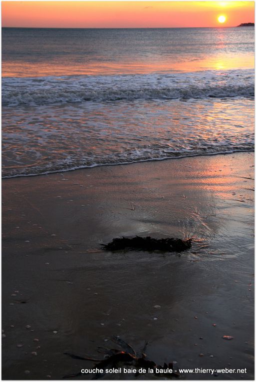 Couché de soleil baie de La Baule - Photos Thierry Weber Photographe de Mer Guérande La Baule