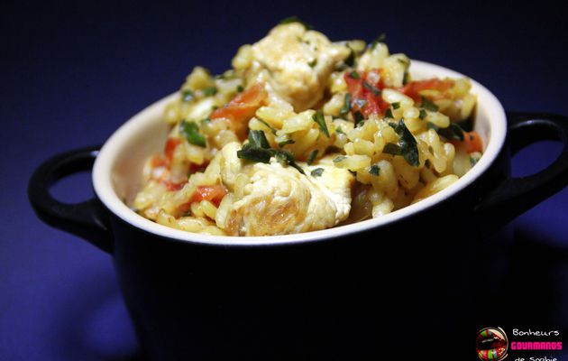 Risotto con Pollo Italiano (Risotto de Poulet à l'Italienne)