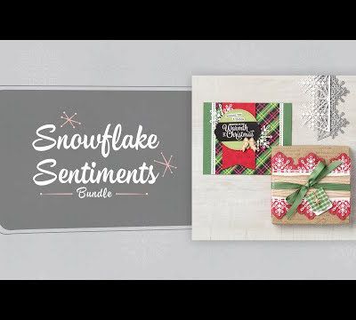 STAMPIN'UP vidéo gratuite flocons virevoltants/ Snowflake Sentiments Bundle by Stampin' Up!