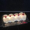 Bûche au chocolat blanc et framboise