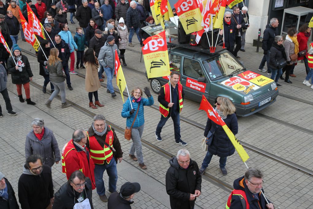 Une belle manif, sous le soleil! 11.01.2020