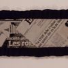 Col Echarpe "Newspaper" coloris Noir