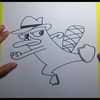 Como dibujar a Agente P paso a paso - Phineas y Ferb