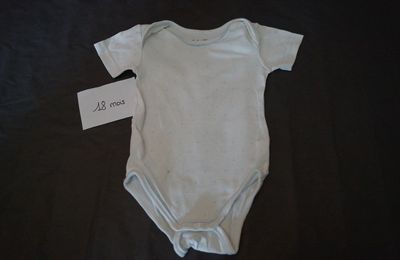 Body garçon ou fille - Taille 18 mois