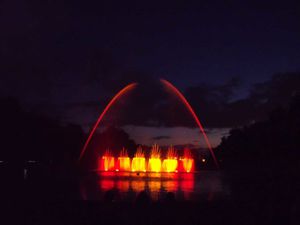 Fountains and music in Lunéville