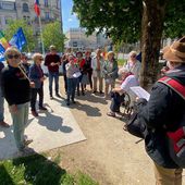 "On est là pour la paix, contre toutes les guerres". 22 personnes rassemblées à Limoges.