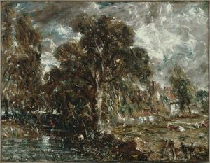 John Constable, Sur la rivière Stour,  1834-37