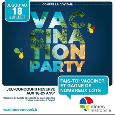 #FRANCE : Tous les moyens sont bons pour pousser à la #vaccination avec la 1ère vaccination party 🤮🤮🤮🤮🤮
