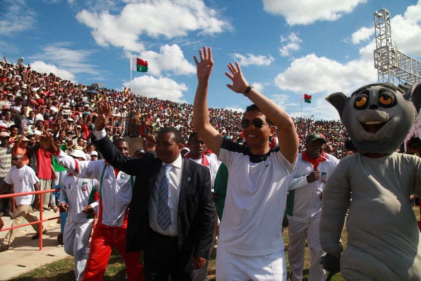 Inauguration du Kianja (Stade) Makis de Madagascar, à Andohatapenaka, par le Président Andry Rajoelina. 2ème partie. Photos: Harilala Randrianarison