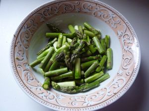 Tarte aux asperges et à l'orange