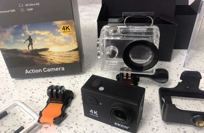 HEKEN H9S : Une bonne caméra sportive wifi et 4K avec plein d’accessoires pour moins de 60€ 