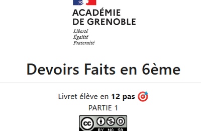 Travail personnel de l'élève : repenser le temps du "devoirs faits"