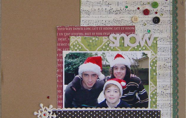 Une page, un swap et des cartes de Noel