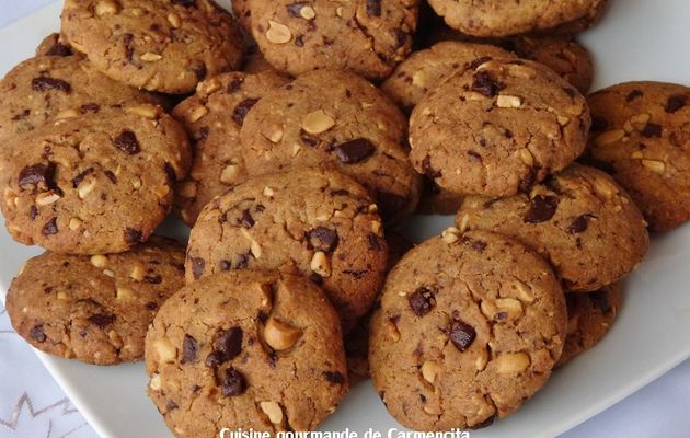 Cookies au beurre de cacahuètes et chocolat