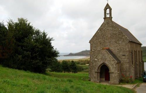 hier une balade vers cancale  "l'anse du verger "   