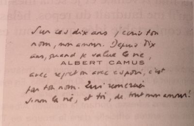 Albert Camus, Maria Casarès - Correspondance Première partie – Partout, en tous lieux, écrire