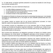 Déclaration intersyndicale comité groupe 11 décembre avant de quitter la salle en signe de protestation - COLLECTIF NATIONAL CGT GROUPAMA