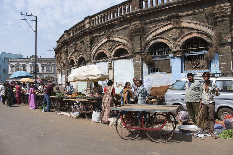 la halle circulaire de Jamnagar