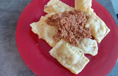 Raviolis au boeuf au compagnon