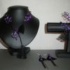 Parure Noir/Violet