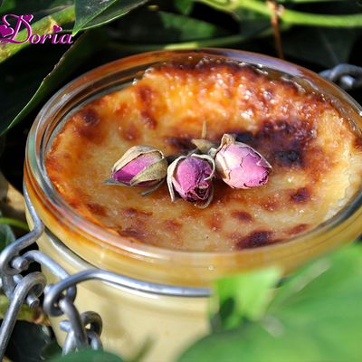 Pots de crème brûlée au calisson 