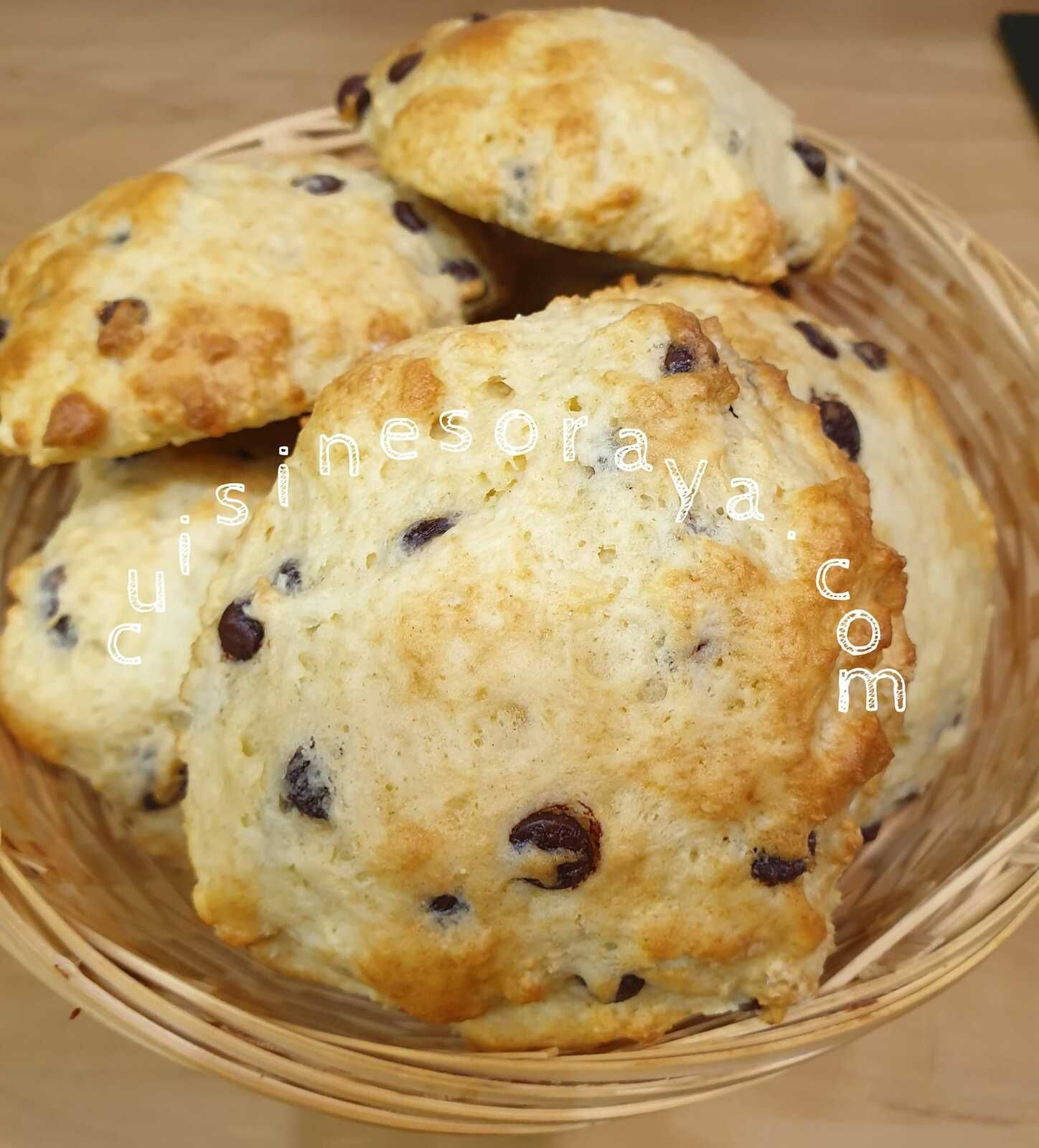 Petits pains moelleux express au fromage blanc et chocolat