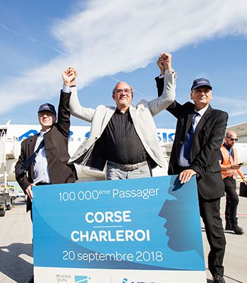 Air Corsica passe la barre des 100 000 passagers entre Bruxelles Charleroi et la Corse