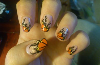 Nail art harley davidson