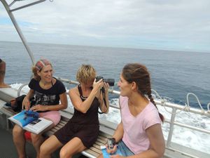 Nous de gauche à droite: Carole, Delphine, Moi, Aurélie et Céline.. et notre Cap'tain!