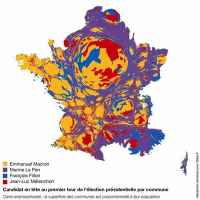Cartes de France élections présidentielles 2017