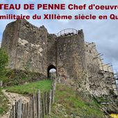 CHATEAU DE PENNE forteresse médiévale surplombant son village au coeur des gorges de l'aveyron