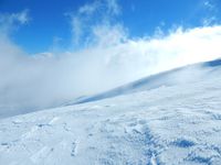 vue du volcan, vue du lac