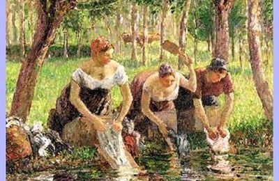 Les Lavandières de Camille Pissarro